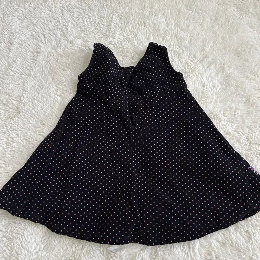 Blueberi Boulevard Sleeveless Corduroy Dress Floral SZ 12M Grandma Fun Soft Girl - Picture 2 of 5